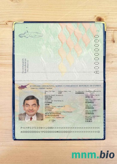 Cypr zdjęcie do paszportu pliki PSD, skan i fotografowany obraz